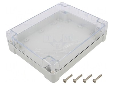 Carcasă Universală 190x240x60mm cu Bucșă din Alamă ABS-PC foto