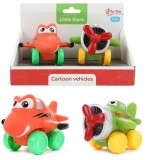 Jucarii pentru Bebelusi Set 2 Avioane Animate din Material Moale Toi-Toys Little Stars