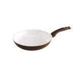 Tigaie Bialetti Ceramic Brown Inductie 24 cm, Invelis Antiaderent, Compatibila Plita Inductie, Gaz, Electric, Vitroceramica, Spalare Masina Vase