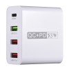 Adaptor priza WLX A6, cu 4 porturi USB, Qualcomm 3.0, 53W