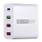 Adaptor priza WLX A6, cu 4 porturi USB, Qualcomm 3.0, 53W