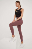 Puma jambiere de yoga Studio Yourmove Ultrabare femei, culoarea violet, neted