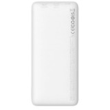 Baterie externa Baseus Airpow, 10000mAh, 20W, 1 x USB; 1 x USB Type-C input output, total 3A, include cablu USB la USB Type-C de 30cm, alb,