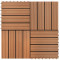 Plăci de pardoseală, 22 buc., maro, 30 x 30 cm, WPC, 2 mp