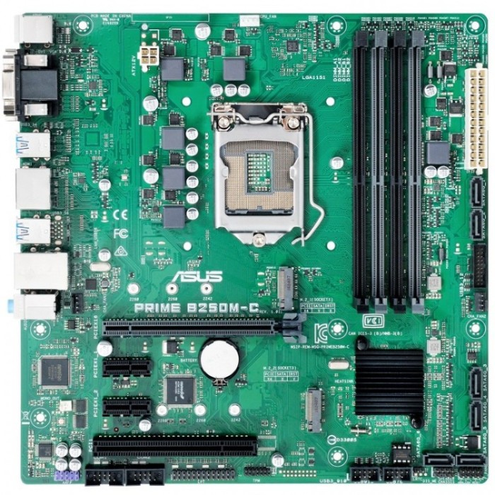 Placa de baza Asus PRIME B250M-C, Socket 1151, mATX, Shield, Cooler, Suporta CPU Gen 6 / 7 NewTechnology Media