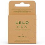 Lelo-Hex Organic Prezervative Cutie 3 Bucăți-Latex