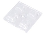 Lentilă LED pătrată transparentă 8,05mm