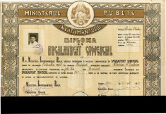 Diploma de Bacalaureat Comercial RPR 1948 Emisa 1956 Liceul Comercial de fete 3 foto