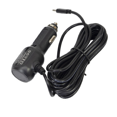 Incarcator auto PNI cu mufa USB-C 12V/24V - 5V, pentru DVR auto, lungime cablu 3.5m foto