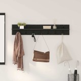 vidaXL Răcător de paltoane montat pe perete Pe perete Stejar Negru 874404