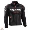 Geaca (jacheta) barbati pentru scuter - motocicleta piele Racing Ixon vara model Jackal JKT MS culoare: negru/alb/rosu Negru/alb/rosu XL