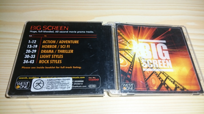 [CDA] Big Screen - Movie Promos - cd audio original