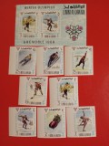 UMM AL QIWAIN, GRENOBLE - COLIȚĂ + SERIE COMPLETĂ MNH IMPERF., Nestampilat