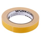 Banda dublu adezivă din spumă PU Workzone, 19 mm x 4 m, maro