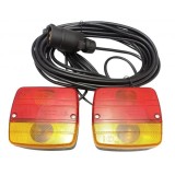2 x Lampa Spate pentru Camion Remorca Caravana Magent 4 Functii 12v 24v
