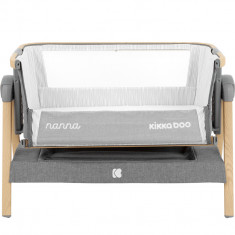 Patut Co-Sleeper KikkaBoo Nanna Dark Grey Melange Wood 2020