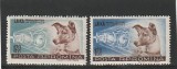 ROMANIA 1957 LP 447 CATELUSA LAIKA PRIMUL CALATOR IN COSMOS SERIE MNH