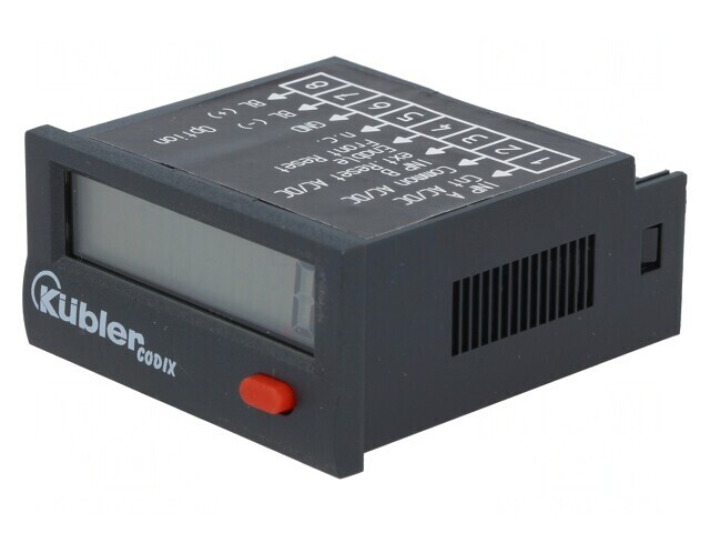 Contor Electronic LCD Impulsuri IP65 22.2x45mm