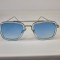 Ochelari de soare Dita - Rama argintiu transparent Lentile albastre