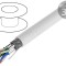 Cablu Ethernet S/FTP Cat 7 Industrial 50m Alb LSZH