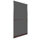 vidaXL Ecran pentru Insecte cu Hinge Manual Maro și negru 120 x 240 cm 42047050