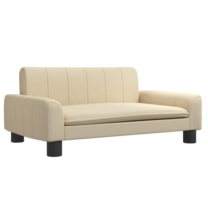 Pat de caini, crem, 70x45x30 cm, material textil