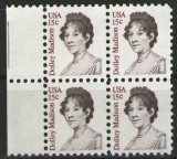 Statele Unite 1980 - Dolley Madison, neuzata de 4