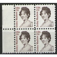 Statele Unite 1980 - Dolley Madison, neuzata de 4