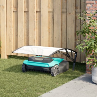 vidaXL Robot de tuns iarba cu garaj, negru, 80x101x46 cm 4008206 foto