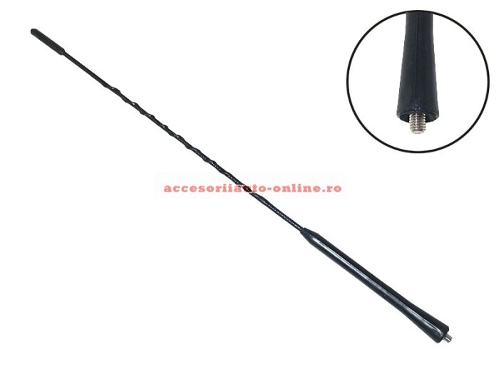 Tija antena auto Automax 40 cm cu filet de 6 mm Kft Auto Tija antena auto Automax 40 cm cu filet de 6 mm Kft Auto