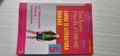 LIMBA SI LITERATURA ROMANA CLASA A V A, EVALUARE FINALA STANDARD PAVELESCU foto