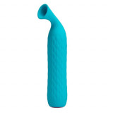 Vibrator Clitoridian Quentin, Turcoaz, 14.5 cm, Pretty Love