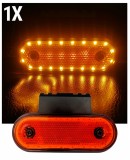 Cumpara ieftin Lampa Gabarit 20 LED-uri, cu Suport, Galbena, Forma Ovala, 12-24V