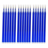 Set 18 Rezerve Roller Albastru Compatibil Frixion 0.7mm Stergere Usoara Cerneala Termosensibila