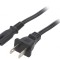 Cablu Alimentare IEC C7 la NEMA 1-15 1.8m Negru