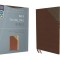 Niv, Thinline Bible, Leathersoft, Brown, Red Letter, Thumb Indexed, Comfort Print