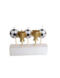 Set 5 lumanari pentru tort mingi si cupe 7 cm