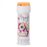 Jucărie Baloane de Săpun, Magica, Unicorn, Capacitate 60ml, Multicolor, Plastic, Oem