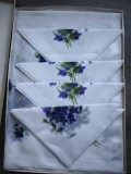 Set de fata de masa si 4 servetele vintage, bumbac foarte fin, Stoffels Elvetia