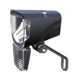 Far Bicicleta eBike Union 1 LED Alb 50 Lux 6-44V DC Negru cu Catadioptrii Omologate
