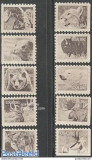 252-USA-1981-Fauna- Serie de 10 timbre nestampilate MNH, Nestampilat