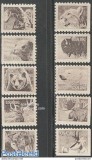 252-USA-1981-Fauna- Serie de 10 timbre nestampilate MNH, Nestampilat