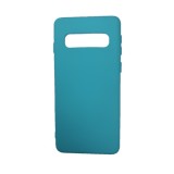 Husa silicon soft-touch compatibila cu Samsung Galaxy S10 Plus, Milky Blue, ALC MOBILE