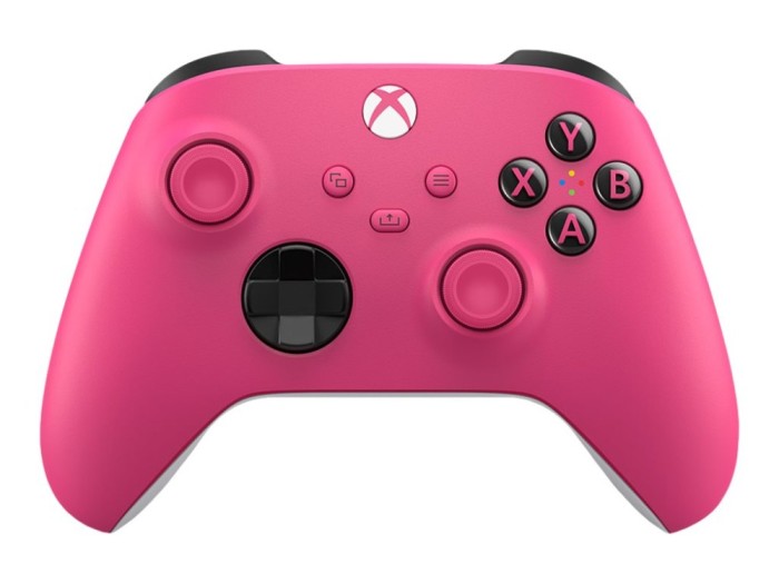 Microsoft Xbox Wireless Controller , Deep Pink, Wireless + Bluetooth, Hybrid D, Pad