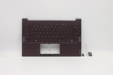 Carcasa superioara cu tastatura palmrest Laptop, Lenovo, Yoga Slim 7-14ITL05 Type 82A3, 82HA, 82A6, 5CB0X55899, 4BLS2TALV20, iluminata, layout US