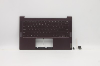 Carcasa superioara cu tastatura palmrest Laptop, Lenovo, Yoga Slim 7-14IIL05 Type 82A4, 82A1, 5CB0X55899, 4BLS2TALV20, iluminata, layout US foto