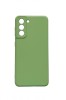 Husa telefon compatibila cu Samsung Galaxy S21, Verde, Cu interior de catifea, 243HT, Silicon, Carcasa