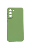Husa telefon compatibila cu Samsung Galaxy S21, Verde, Cu interior de catifea, 243HT, Silicon, Carcasa