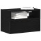 Gossi noptiera de perete, negru, 45x26x28,5 cm
