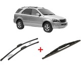 Cumpara ieftin Set 3 stergatoare KIA SORENTO I VAN (JC) 2005 - 2006, pentru parbriz si luneta, Bosch Twin